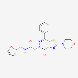 N-(furan-2-ylmethyl)-2-(2-morpholino-4-oxo-7-phenylthiazolo[4,5-d]pyridazin-5(4H)-yl)acetamide