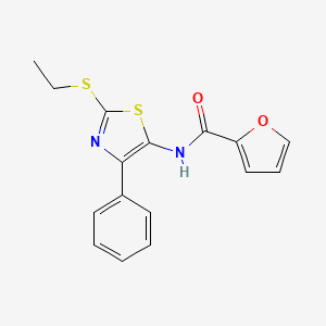 N-(2-(ethylthio)-4-phenylthiazol-5-yl)furan-2-carboxamide