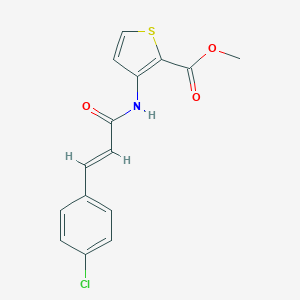molecular formula C15H12ClNO3S B331162 Methyl 3-{[3-(4-chlorophenyl)acryloyl]amino}-2-thiophenecarboxylate 