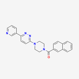 molecular formula C24H21N5O B3311691 Naphthalen-2-yl(4-(6-(pyridin-3-yl)pyridazin-3-yl)piperazin-1-yl)methanone CAS No. 946273-72-9
