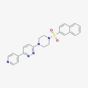 3-(4-(Naphthalen-2-ylsulfonyl)piperazin-1-yl)-6-(pyridin-4-yl)pyridazine