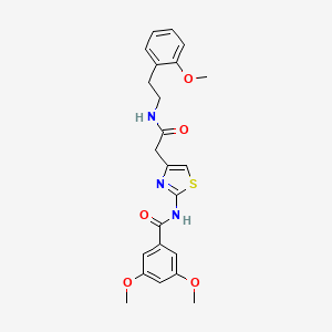3,5-dimethoxy-N-(4-(2-((2-methoxyphenethyl)amino)-2-oxoethyl)thiazol-2-yl)benzamide