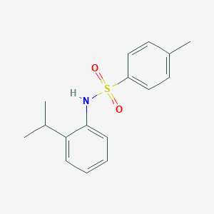 molecular formula C16H19NO2S B331173 N-(2-isopropylphenyl)-4-methylbenzenesulfonamide 