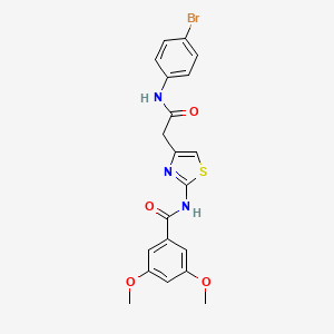 molecular formula C20H18BrN3O4S B3311737 N-(4-(2-((4-bromophenyl)amino)-2-oxoethyl)thiazol-2-yl)-3,5-dimethoxybenzamide CAS No. 946274-40-4