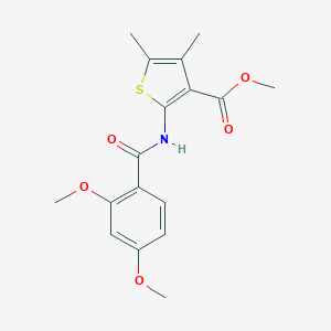 molecular formula C17H19NO5S B331176 Methyl 2-(2,4-dimethoxybenzamido)-4,5-dimethylthiophene-3-carboxylate 