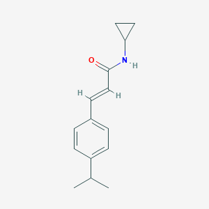 molecular formula C15H19NO B331180 N-cyclopropyl-3-(4-isopropylphenyl)acrylamide 