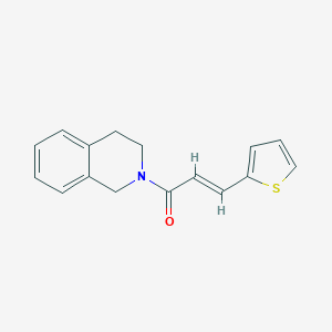 molecular formula C16H15NOS B331182 2-[3-(2-Thienyl)acryloyl]-1,2,3,4-tetrahydroisoquinoline 