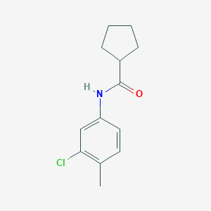molecular formula C13H16ClNO B331183 N-(3-chloro-4-methylphenyl)cyclopentanecarboxamide 