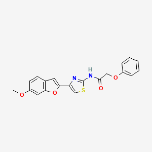 N-(4-(6-methoxybenzofuran-2-yl)thiazol-2-yl)-2-phenoxyacetamide