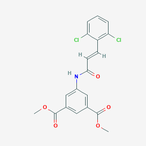 molecular formula C19H15Cl2NO5 B331192 Dimethyl 5-{[3-(2,6-dichlorophenyl)acryloyl]amino}isophthalate 