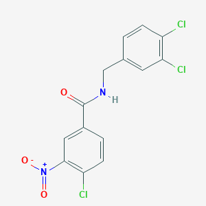 molecular formula C14H9Cl3N2O3 B331198 4-chloro-N-(3,4-dichlorobenzyl)-3-nitrobenzamide 