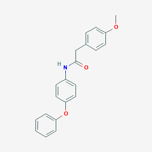 molecular formula C21H19NO3 B331209 2-(4-methoxyphenyl)-N-(4-phenoxyphenyl)acetamide 