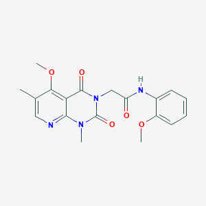 2-(5-methoxy-1,6-dimethyl-2,4-dioxo-1,2-dihydropyrido[2,3-d]pyrimidin-3(4H)-yl)-N-(2-methoxyphenyl)acetamide