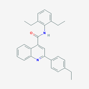 molecular formula C28H28N2O B331210 N-(2,6-diethylphenyl)-2-(4-ethylphenyl)quinoline-4-carboxamide 