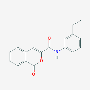 molecular formula C18H15NO3 B331211 N-(3-ethylphenyl)-1-oxo-1H-isochromene-3-carboxamide 
