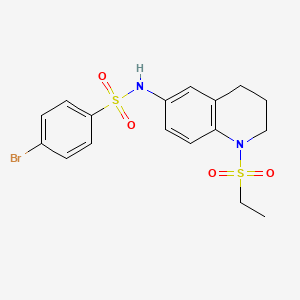 4-bromo-N-(1-(ethylsulfonyl)-1,2,3,4-tetrahydroquinolin-6-yl)benzenesulfonamide