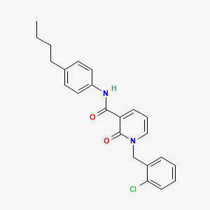 molecular formula C23H23ClN2O2 B3312216 N-(4-butylphenyl)-1-(2-chlorobenzyl)-2-oxo-1,2-dihydropyridine-3-carboxamide CAS No. 946303-67-9