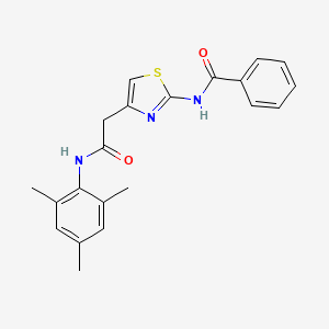 N-(4-{[(2,4,6-trimethylphenyl)carbamoyl]methyl}-1,3-thiazol-2-yl)benzamide