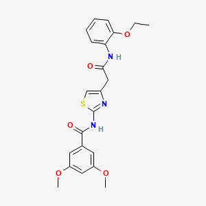 molecular formula C22H23N3O5S B3312296 N-(4-(2-((2-ethoxyphenyl)amino)-2-oxoethyl)thiazol-2-yl)-3,5-dimethoxybenzamide CAS No. 946305-64-2