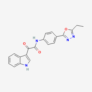 N-[4-(5-ethyl-1,3,4-oxadiazol-2-yl)phenyl]-2-(1H-indol-3-yl)-2-oxoacetamide