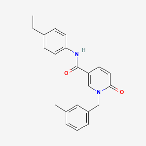molecular formula C22H22N2O2 B3312384 N-(4-ethylphenyl)-1-(3-methylbenzyl)-6-oxo-1,6-dihydropyridine-3-carboxamide CAS No. 946310-30-1