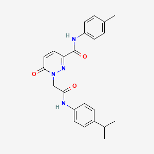 1-{2-[(4-isopropylphenyl)amino]-2-oxoethyl}-N-(4-methylphenyl)-6-oxo-1,6-dihydropyridazine-3-carboxamide