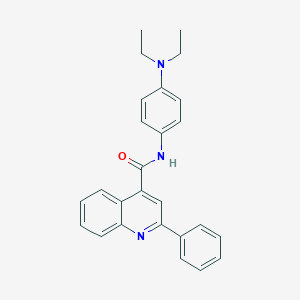 molecular formula C26H25N3O B331247 N-[4-(diethylamino)phenyl]-2-phenylquinoline-4-carboxamide 