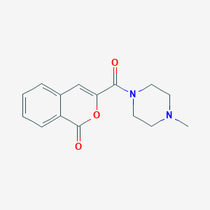 molecular formula C15H16N2O3 B331248 3-[(4-methyl-1-piperazinyl)carbonyl]-1H-isochromen-1-one 