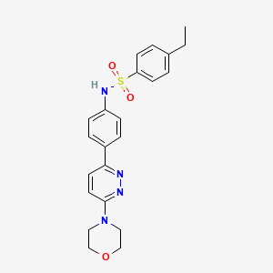 4-ethyl-N-(4-(6-morpholinopyridazin-3-yl)phenyl)benzenesulfonamide