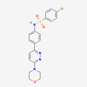 molecular formula C20H19BrN4O3S B3312494 4-bromo-N-(4-(6-morpholinopyridazin-3-yl)phenyl)benzenesulfonamide CAS No. 946317-95-9