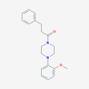 molecular formula C20H24N2O2 B331255 1-[4-(2-Methoxyphenyl)piperazin-1-yl]-3-phenylpropan-1-one 