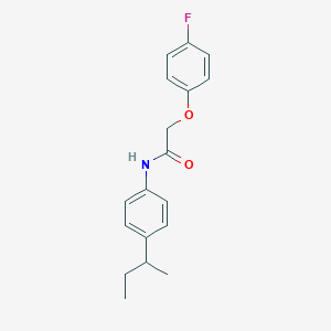molecular formula C18H20FNO2 B331258 N-(4-sec-butylphenyl)-2-(4-fluorophenoxy)acetamide 