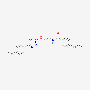 4-ethoxy-N-(2-{[6-(4-methoxyphenyl)pyridazin-3-yl]oxy}ethyl)benzamide