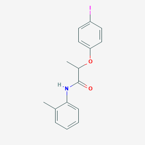 molecular formula C16H16INO2 B331264 2-(4-iodophenoxy)-N-(2-methylphenyl)propanamide 