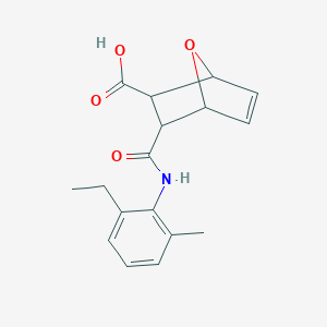 molecular formula C17H19NO4 B331265 3-[(2-Ethyl-6-methylanilino)carbonyl]-7-oxabicyclo[2.2.1]hept-5-ene-2-carboxylic acid 