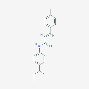 molecular formula C20H23NO B331266 N-(4-sec-butylphenyl)-3-(4-methylphenyl)acrylamide 