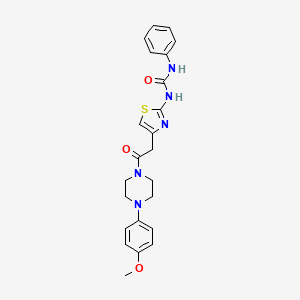 1-(4-(2-(4-(4-Methoxyphenyl)piperazin-1-yl)-2-oxoethyl)thiazol-2-yl)-3-phenylurea