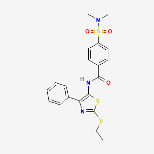 4-(N,N-dimethylsulfamoyl)-N-(2-(ethylthio)-4-phenylthiazol-5-yl)benzamide