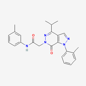 molecular formula C24H25N5O2 B3312795 2-(4-isopropyl-7-oxo-1-(o-tolyl)-1H-pyrazolo[3,4-d]pyridazin-6(7H)-yl)-N-(m-tolyl)acetamide CAS No. 946332-43-0