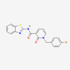 N-(benzo[d]thiazol-2-yl)-1-(4-bromobenzyl)-2-oxo-1,2-dihydropyridine-3-carboxamide