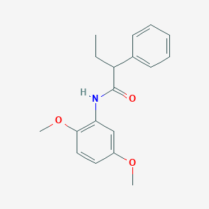 molecular formula C18H21NO3 B331285 N-(2,5-dimethoxyphenyl)-2-phenylbutanamide 