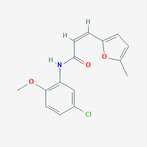 molecular formula C15H14ClNO3 B331298 N-(5-chloro-2-methoxyphenyl)-3-(5-methyl-2-furyl)acrylamide 