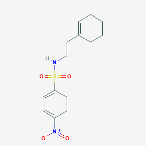 molecular formula C14H18N2O4S B331307 N-[2-(1-cyclohexen-1-yl)ethyl]-4-nitrobenzenesulfonamide 
