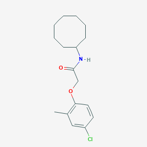 2-(4-chloro-2-methylphenoxy)-N-cyclooctylacetamide