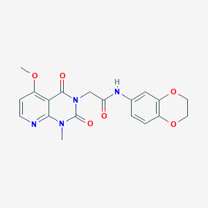 N-(2,3-dihydrobenzo[b][1,4]dioxin-6-yl)-2-(5-methoxy-1-methyl-2,4-dioxo-1,2-dihydropyrido[2,3-d]pyrimidin-3(4H)-yl)acetamide