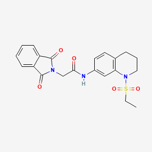 2-(1,3-dioxo-2,3-dihydro-1H-isoindol-2-yl)-N-[1-(ethanesulfonyl)-1,2,3,4-tetrahydroquinolin-7-yl]acetamide