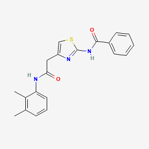 molecular formula C20H19N3O2S B3313271 N-(4-(2-((2,3-dimethylphenyl)amino)-2-oxoethyl)thiazol-2-yl)benzamide CAS No. 946357-29-5