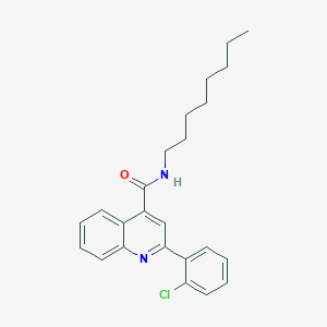 molecular formula C24H27ClN2O B331331 2-(2-chlorophenyl)-N-octylquinoline-4-carboxamide 