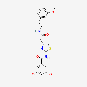 3,5-dimethoxy-N-[4-({[2-(3-methoxyphenyl)ethyl]carbamoyl}methyl)-1,3-thiazol-2-yl]benzamide