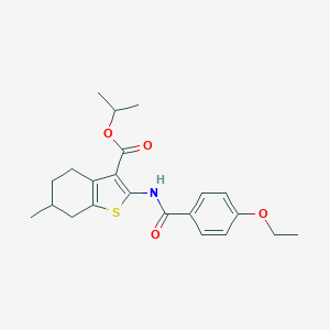 Isopropyl 2-[(4-ethoxybenzoyl)amino]-6-methyl-4,5,6,7-tetrahydro-1-benzothiophene-3-carboxylate